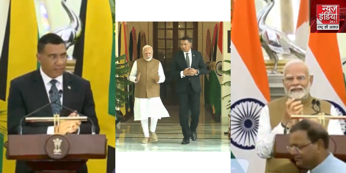 PM Modi Met Jamaica PM