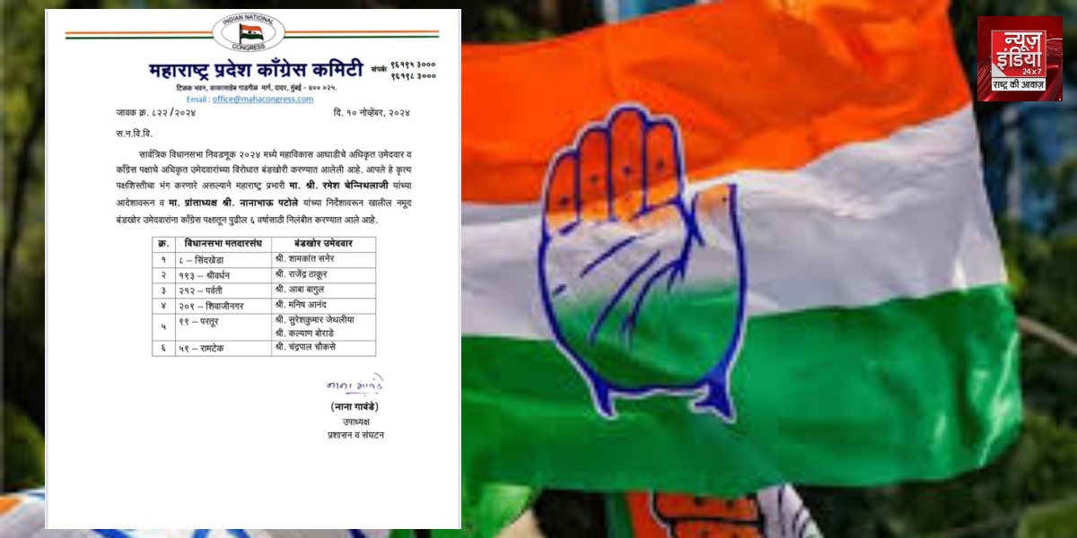 Congress Suspended Rebel Candidates