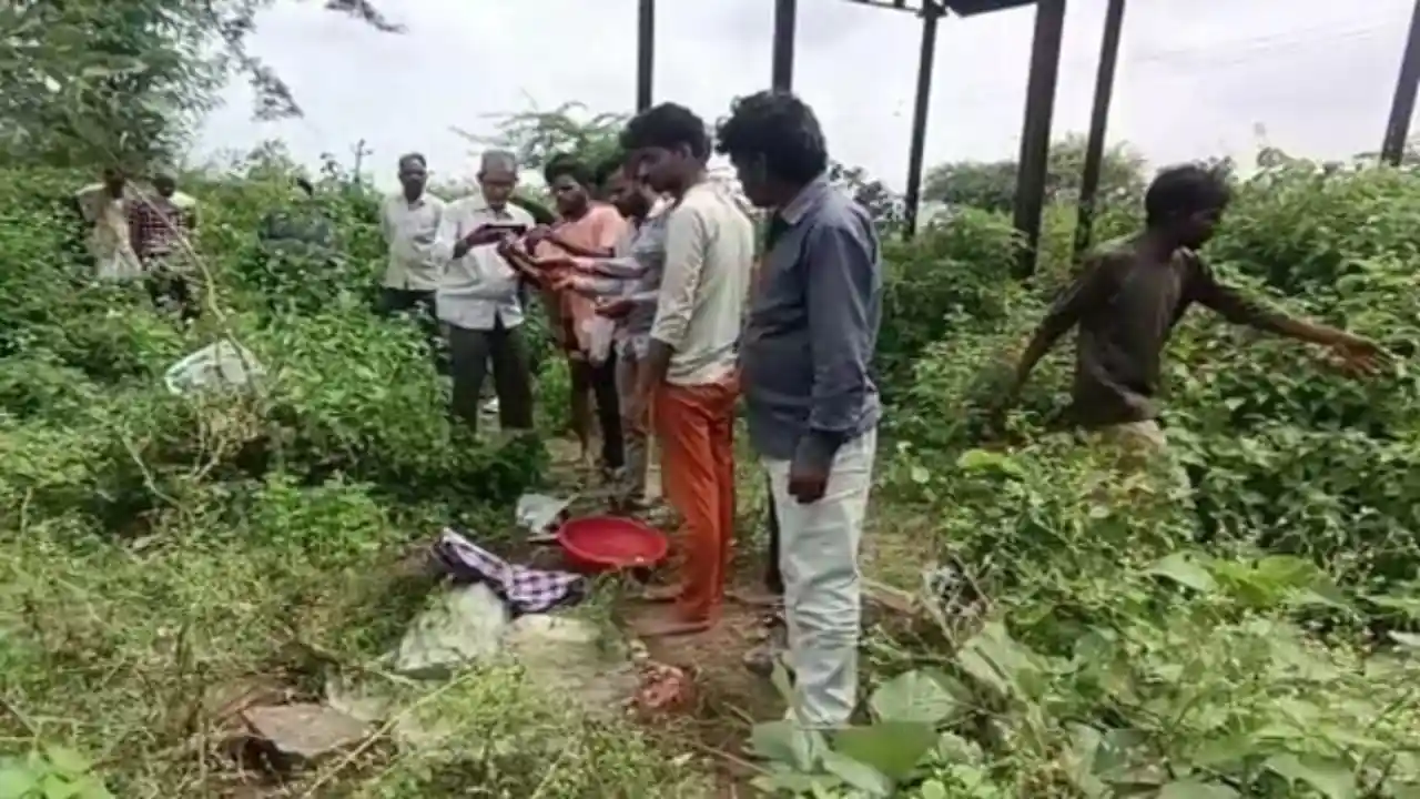 Tantric rituals with the dead body of a 10-month-old child, lemon and vermilion found at the cremation ground