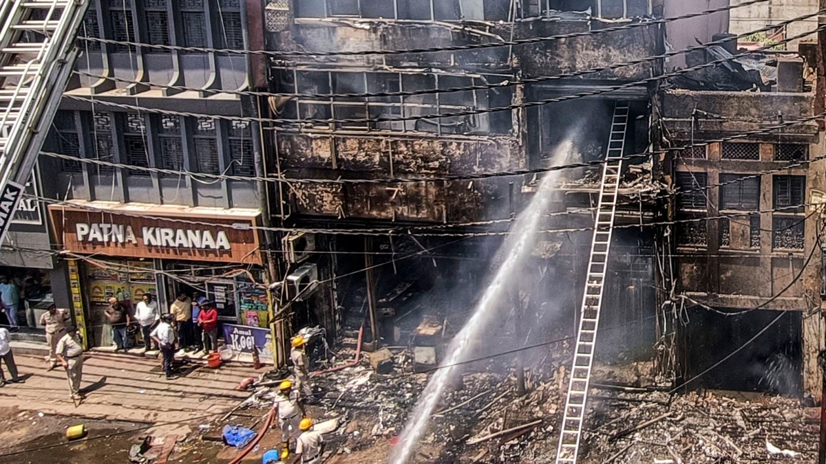 Massive fire broke out in Patna