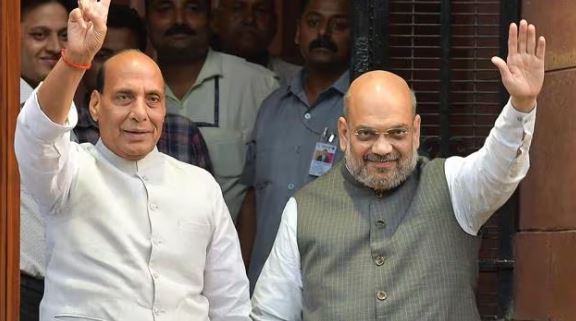 Defence Minister Rajnath Singh and Home Minister Amit Shah