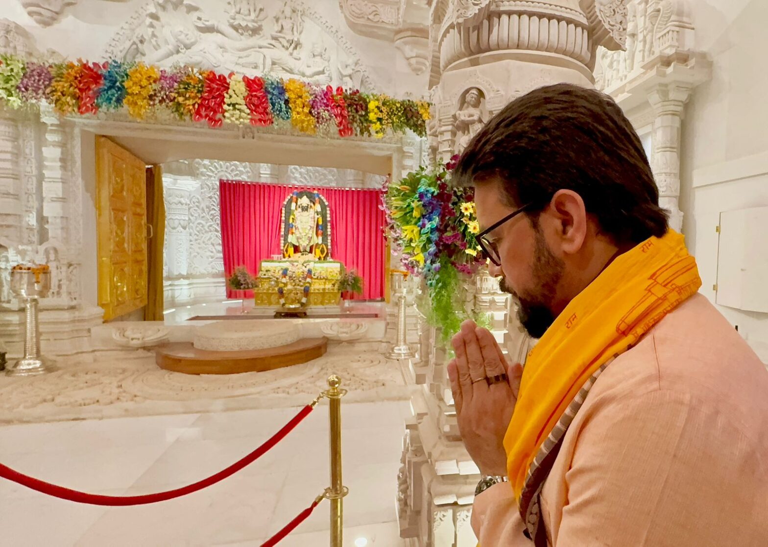 Anurag Thakur in Ayodhya