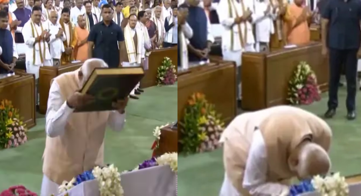 PM Modi bowed to the Constitution