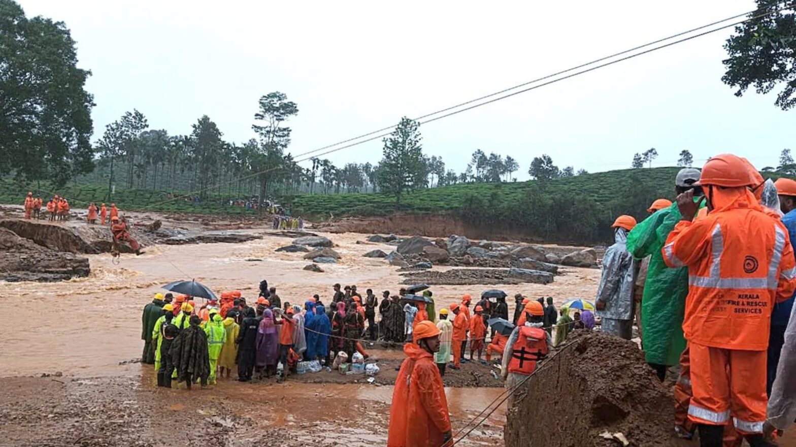 Heavy landslides in Wayanad