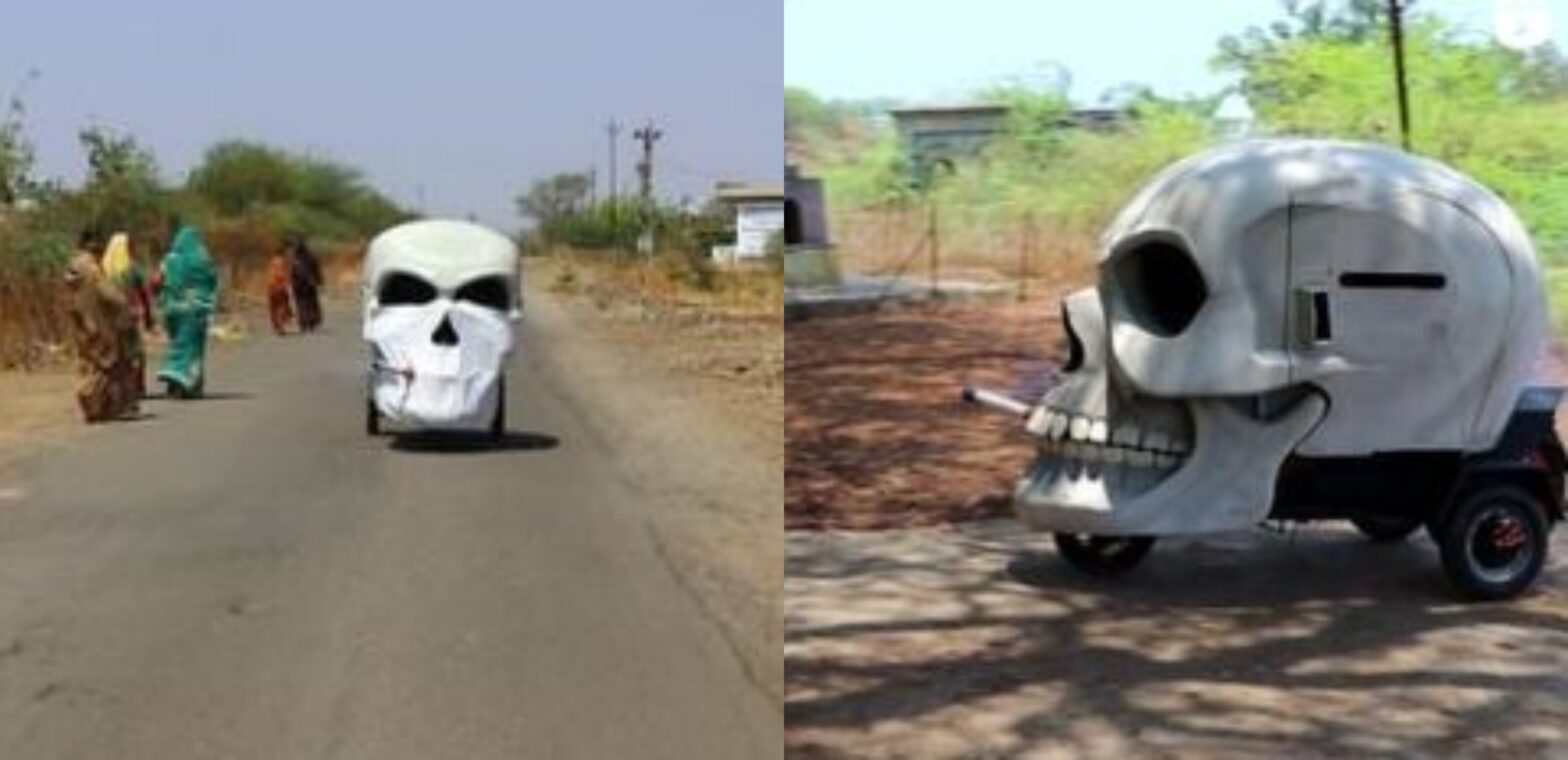 Human Skull Car Viral Video