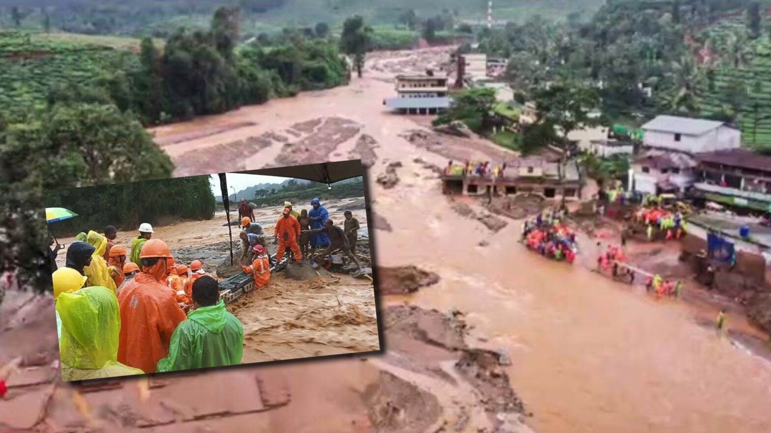 Heavy landslides in Wayanad