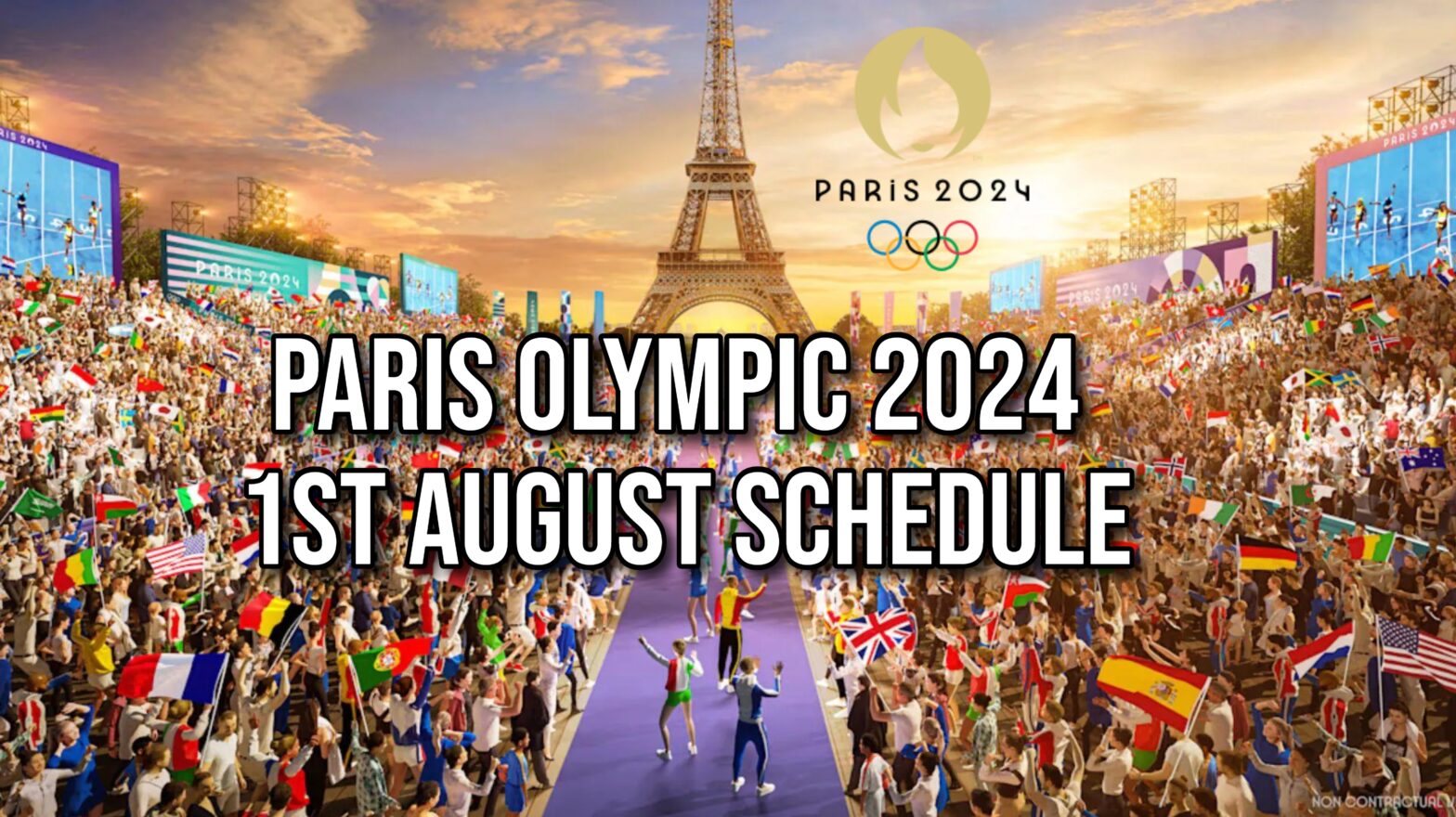 Paris Olympic 2024 1st August Schedule